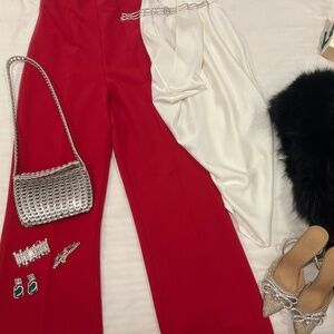 Zara high-wasted, wide leg elegant trousers